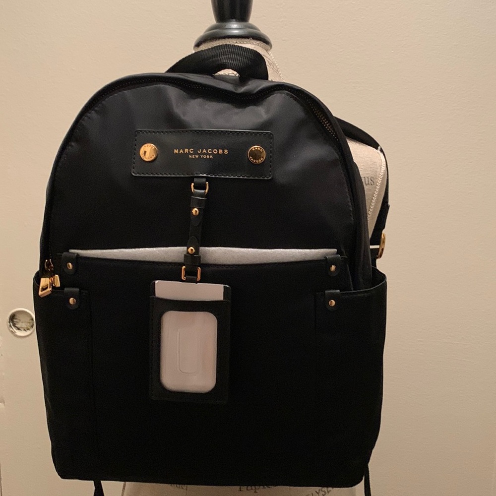 Designer MARC JACOBS BACKPACK, Size Large, Black